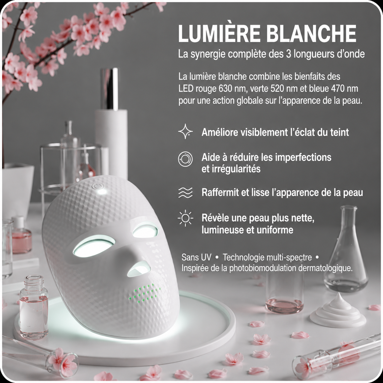 Ryōhō Skin Glow™| Masque Led Visage