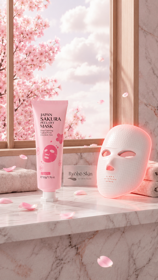 Duo Glow — Masque LED + LumiSakura