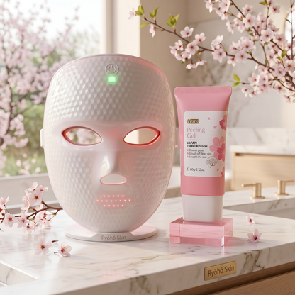 Routine Glow — Masque LED + Derma Sakura